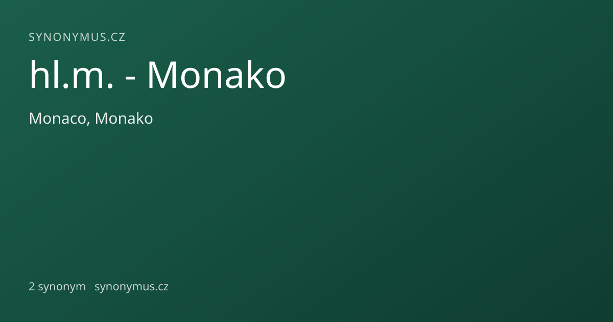 Náhled odkazu: hl.m. - Monako