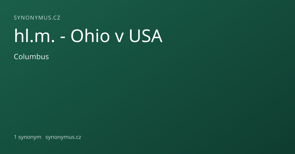 Náhled odkazu: hl.m. - Ohio v USA
