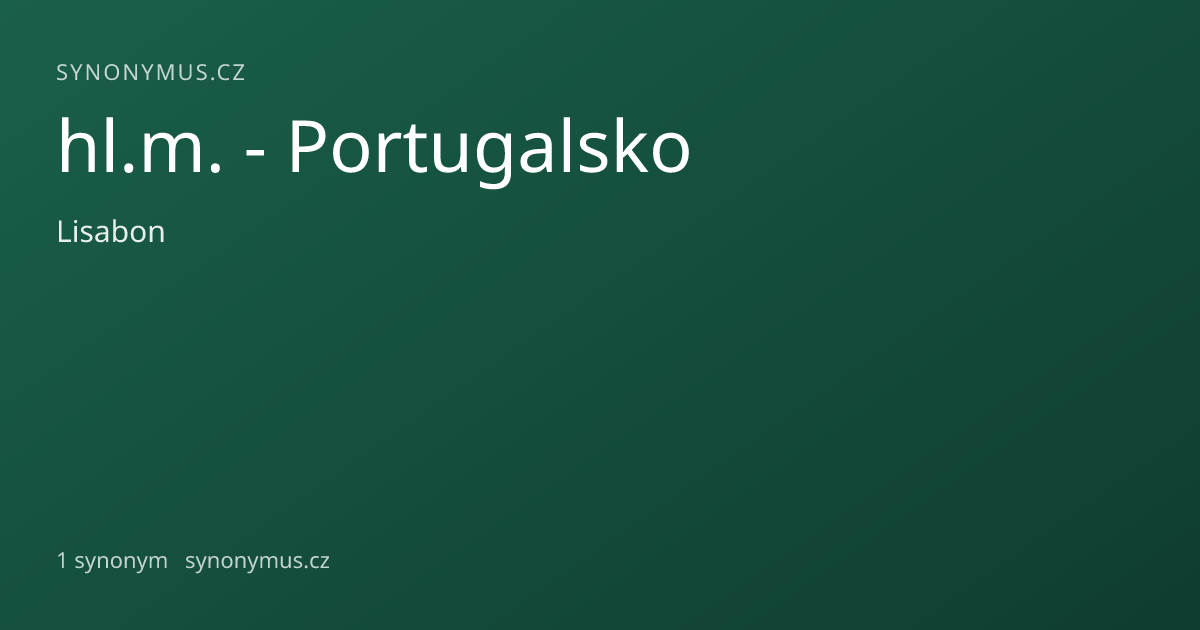 Náhled odkazu: hl.m. - Portugalsko