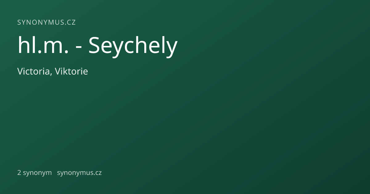 Náhled odkazu: hl.m. - Seychely