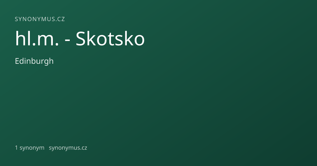 Náhled odkazu: hl.m. - Skotsko