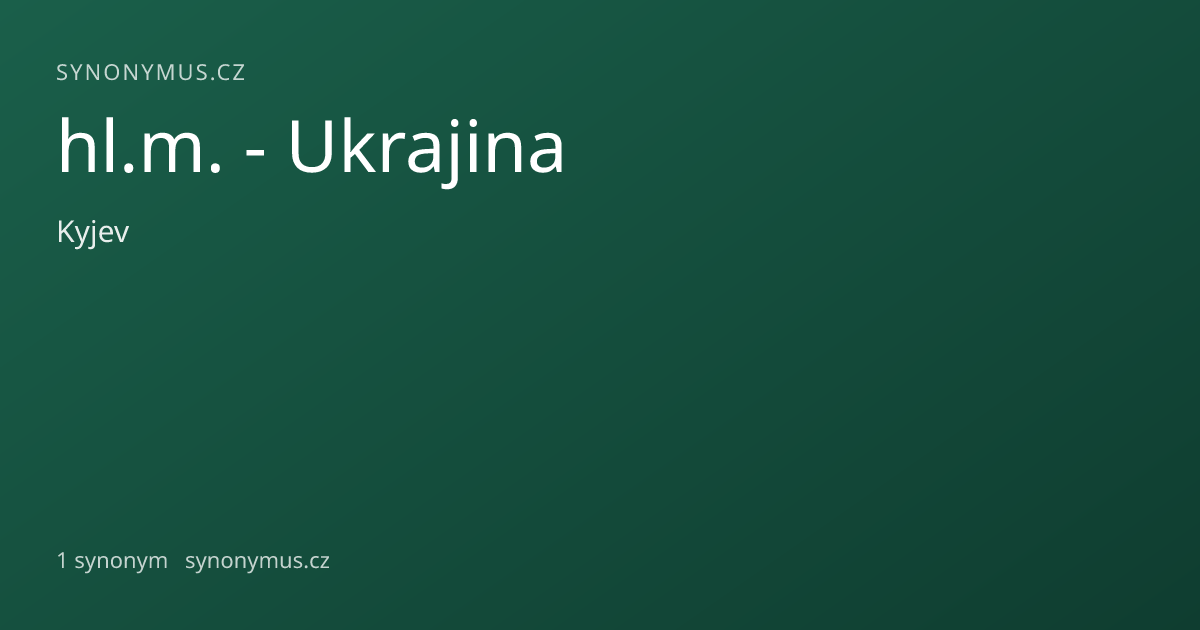 Náhled odkazu: hl.m. - Ukrajina
