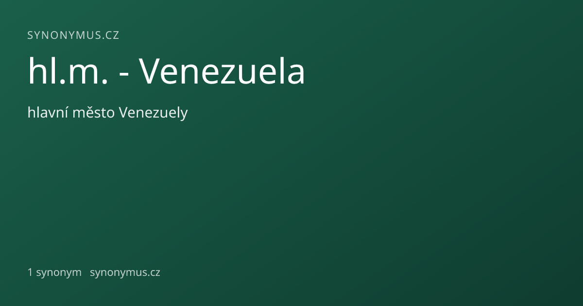 Náhled odkazu: hl.m. - Venezuela