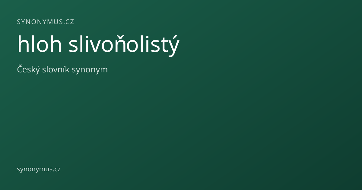 Náhled odkazu: hloh slivoňolistý