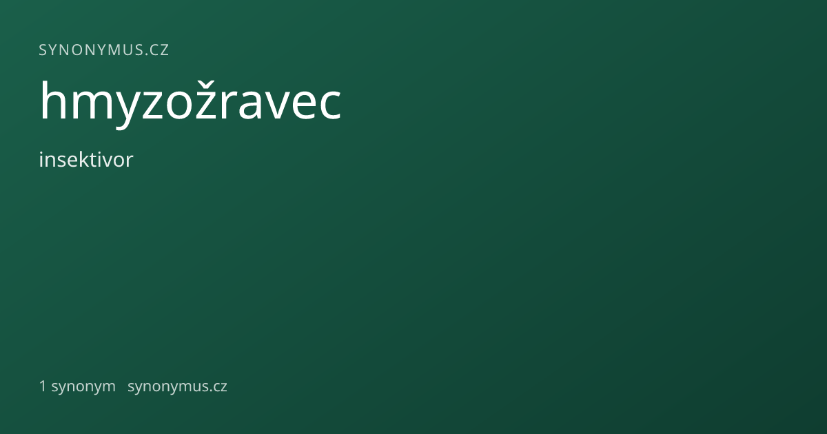Náhled odkazu: hmyzožravec