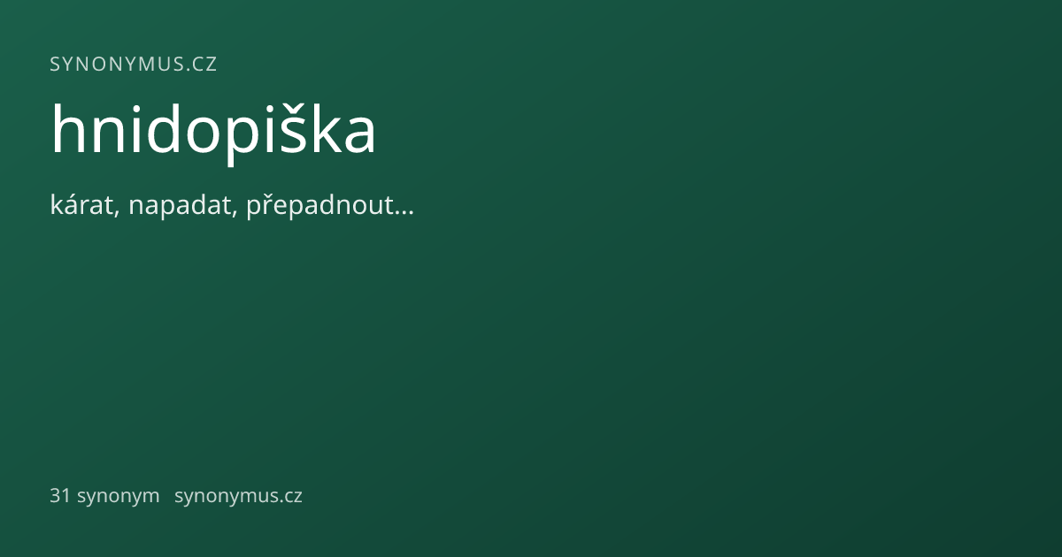 Náhled odkazu: hnidopiška