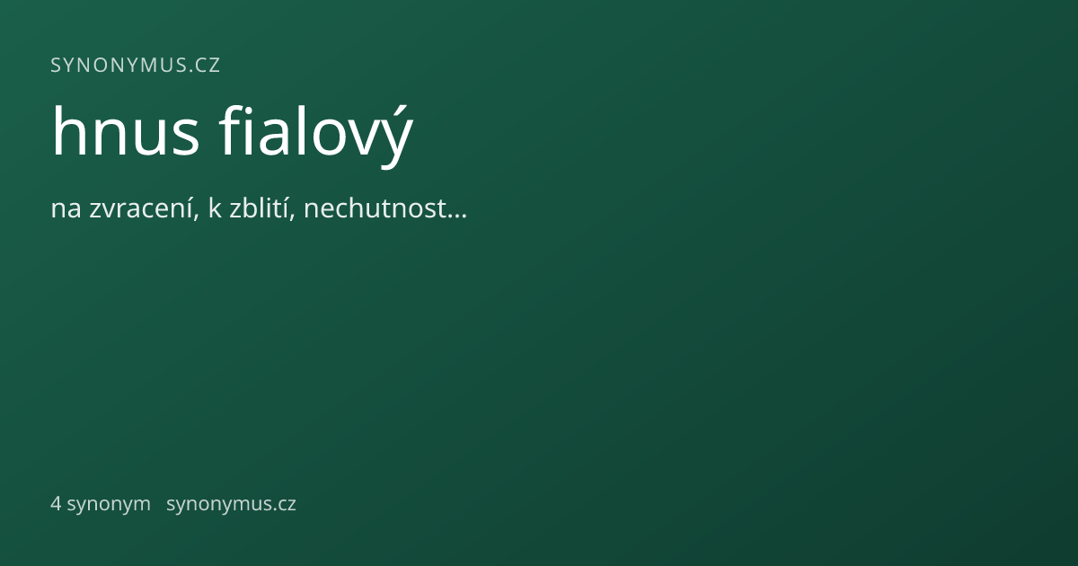 Náhled odkazu: hnus fialový