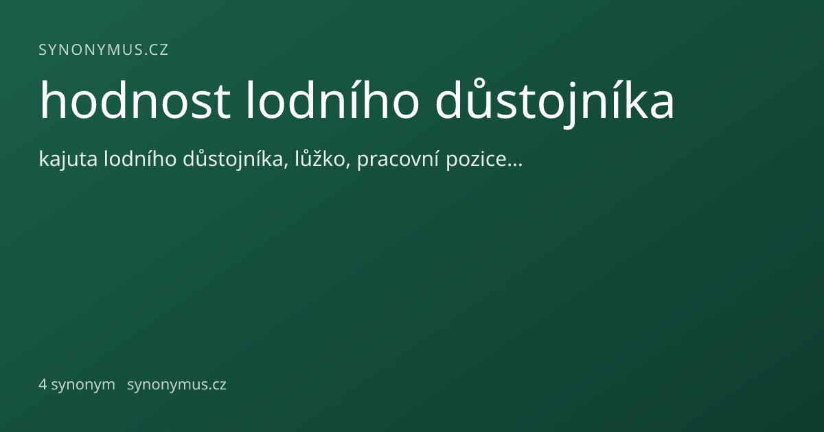 Náhled odkazu: hodnost lodního důstojníka