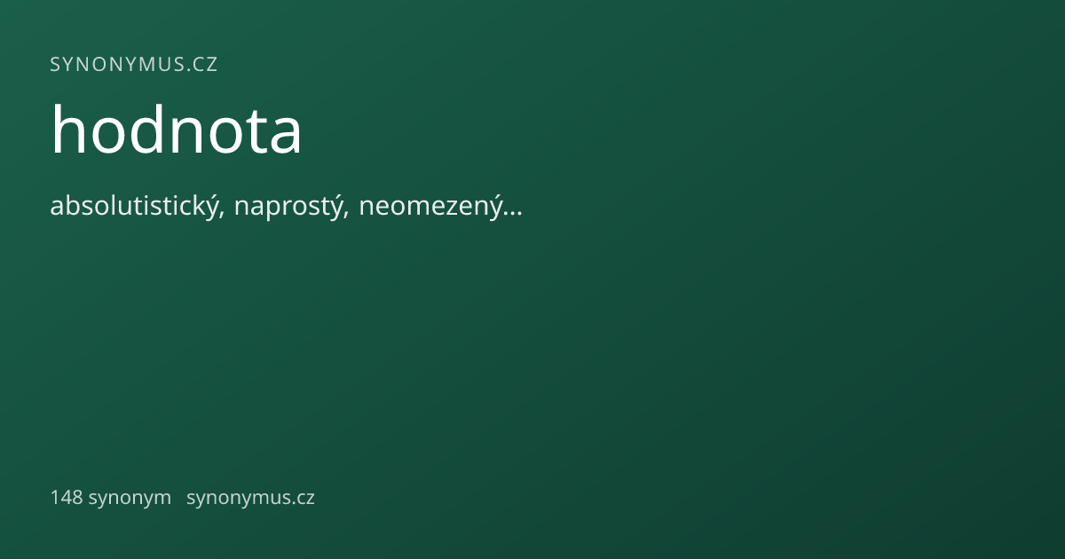 Náhled odkazu: hodnota
