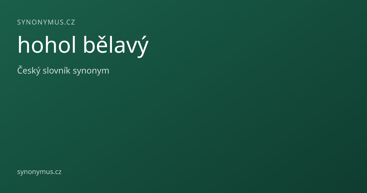 Náhled odkazu: hohol bělavý