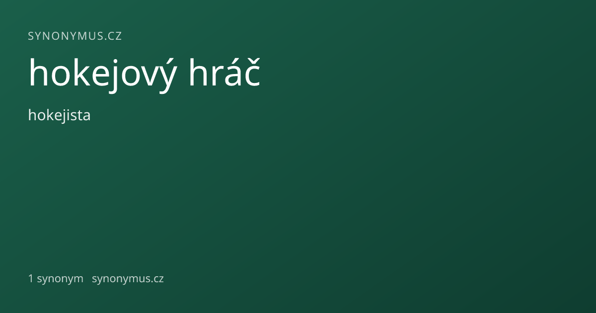 Náhled odkazu: hokejový hráč