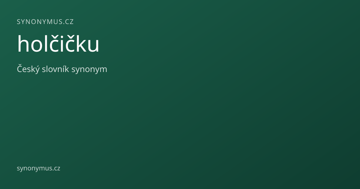 Náhled odkazu: holčičku