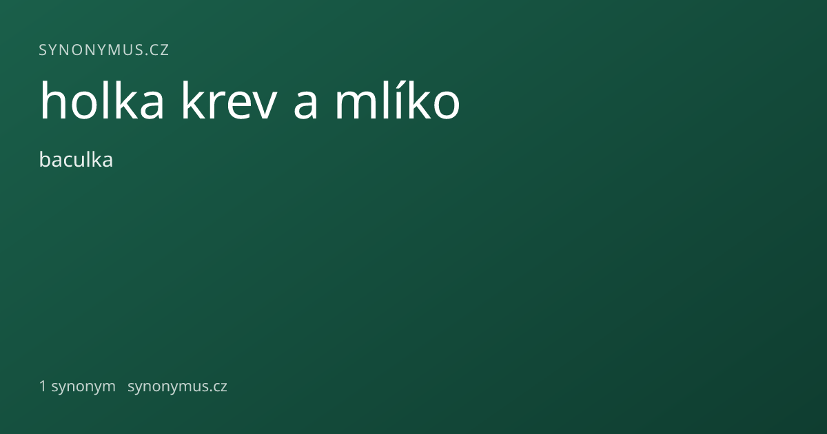 Náhled odkazu: holka krev a mlíko