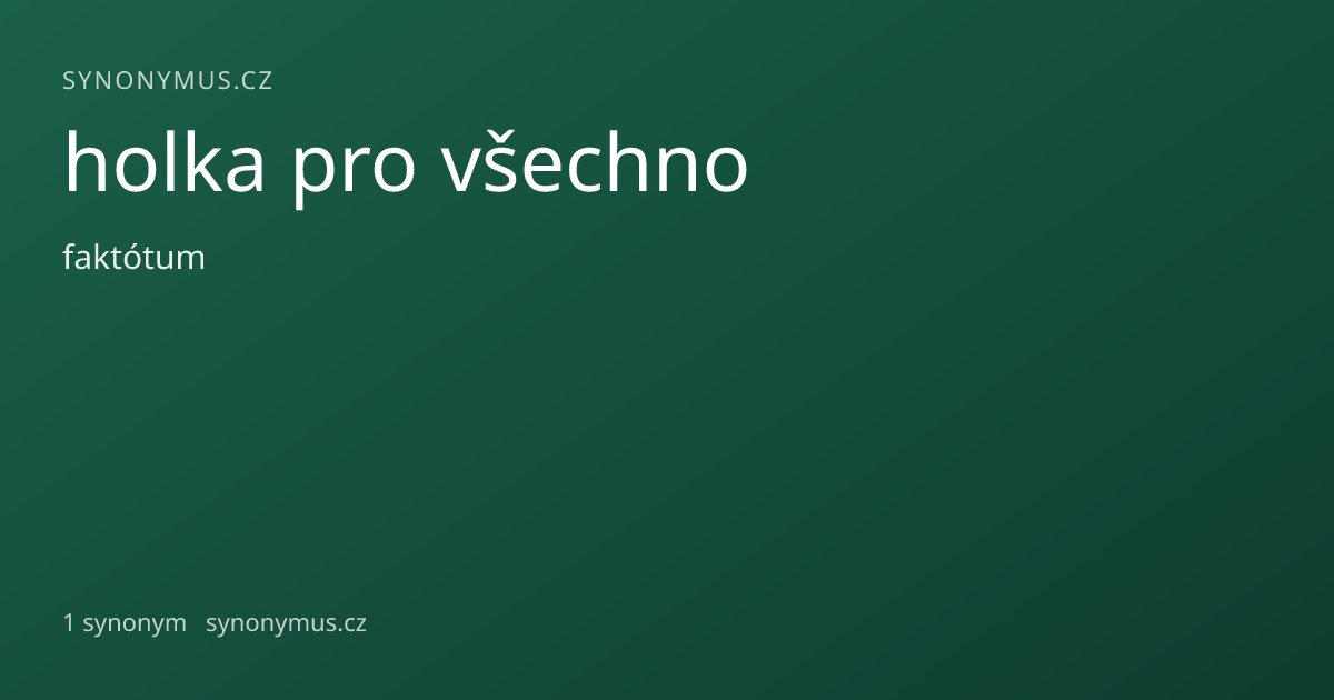 Náhled odkazu: holka pro všechno