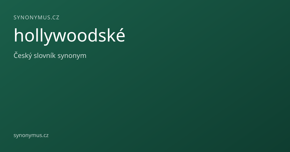 Náhled odkazu: hollywoodské