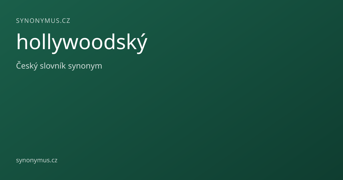 Náhled odkazu: hollywoodský
