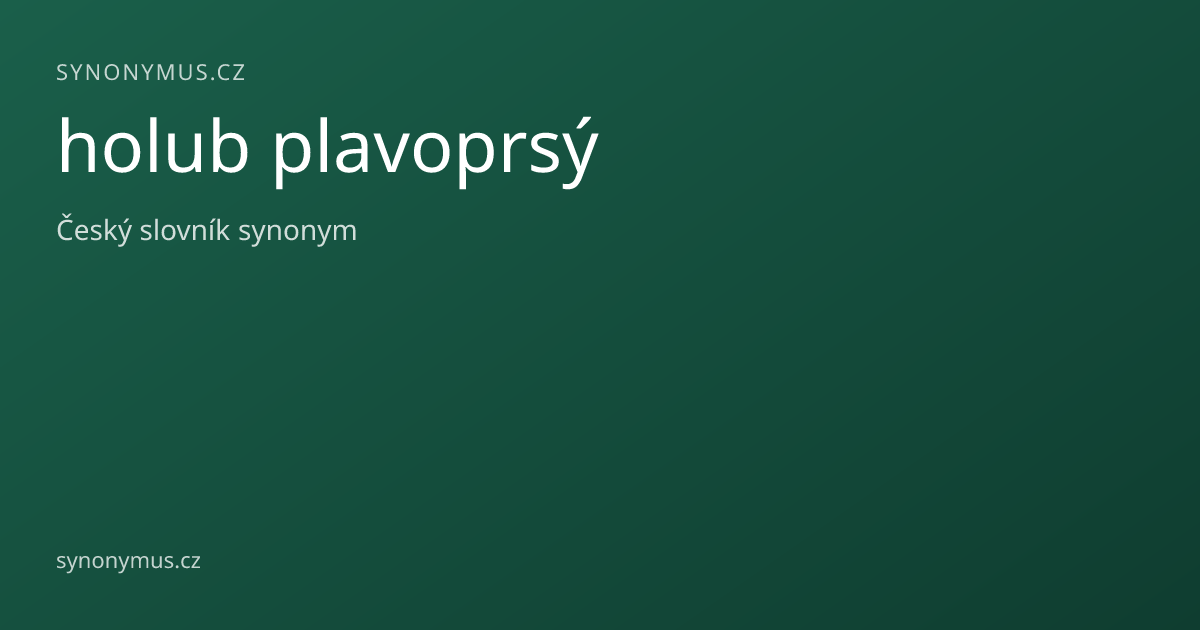 Náhled odkazu: holub plavoprsý