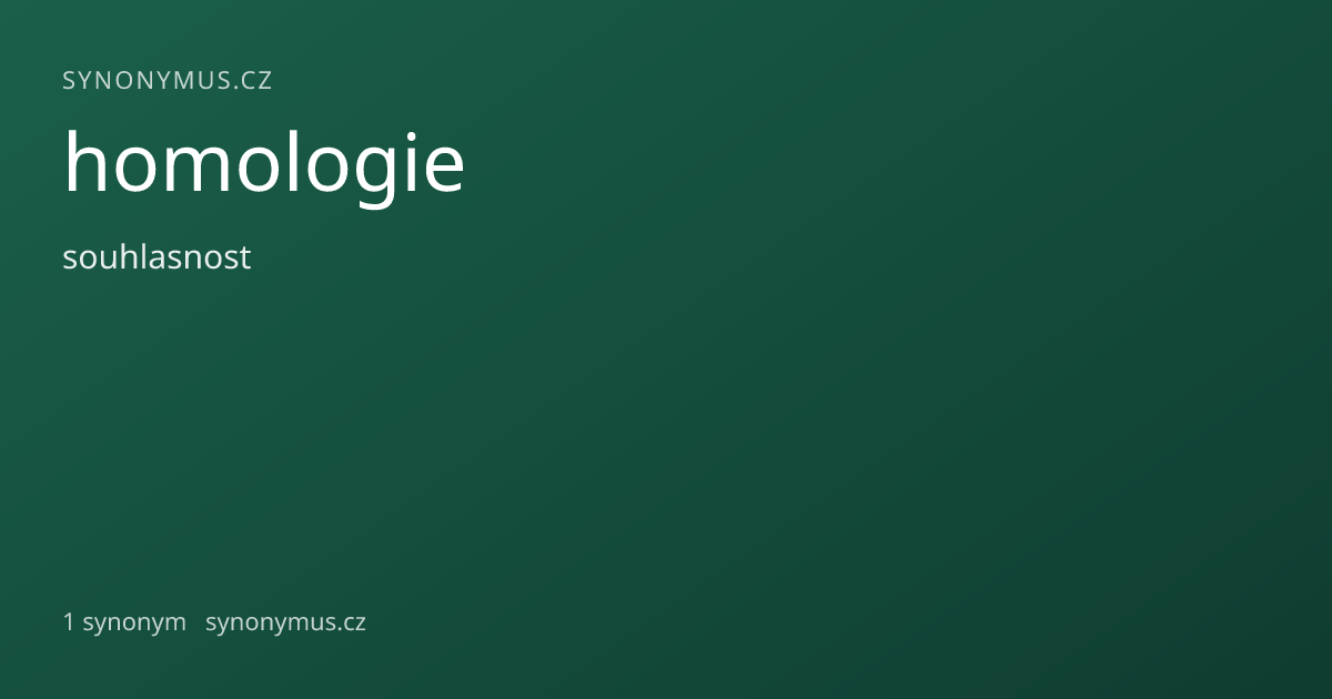 Náhled odkazu: homologie