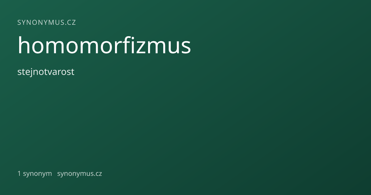 Náhled odkazu: homomorfizmus