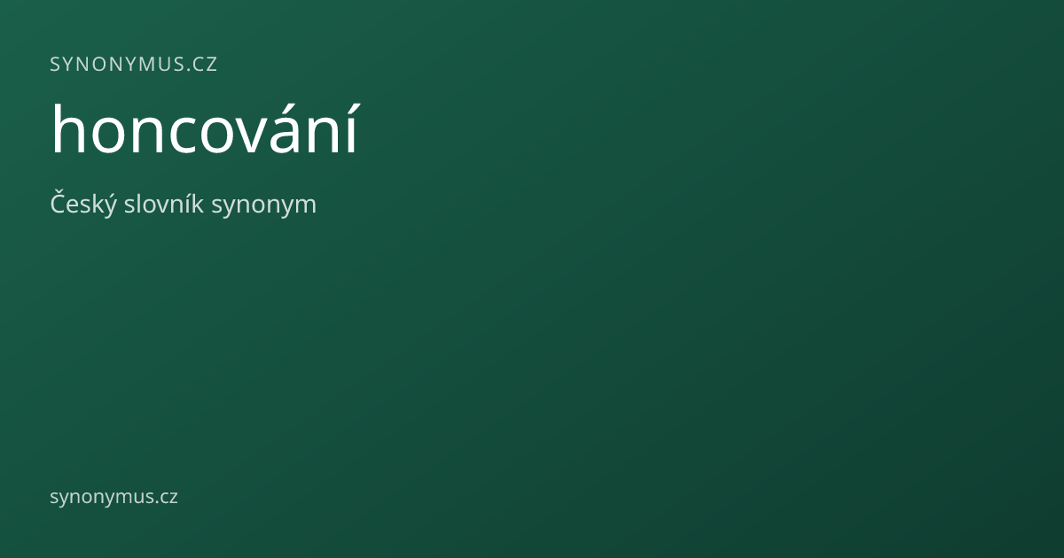 Náhled odkazu: honcování