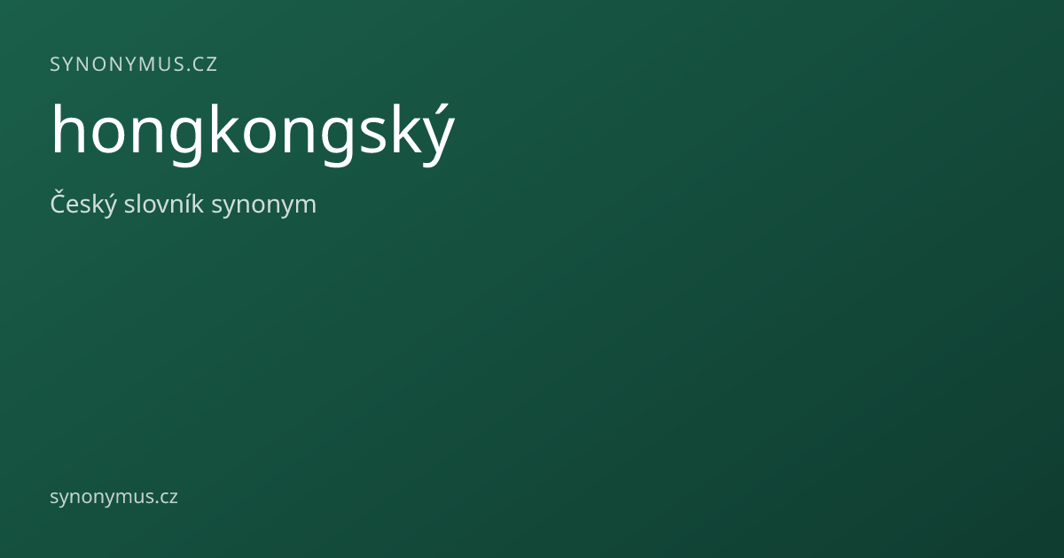 Náhled odkazu: hongkongský