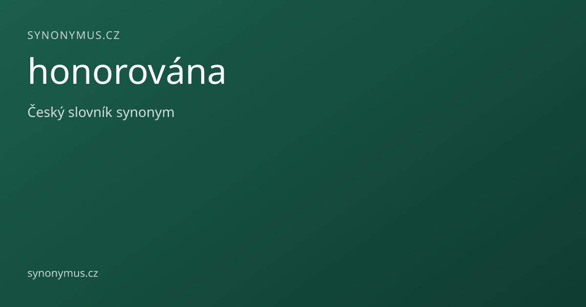 Náhled odkazu: honorována