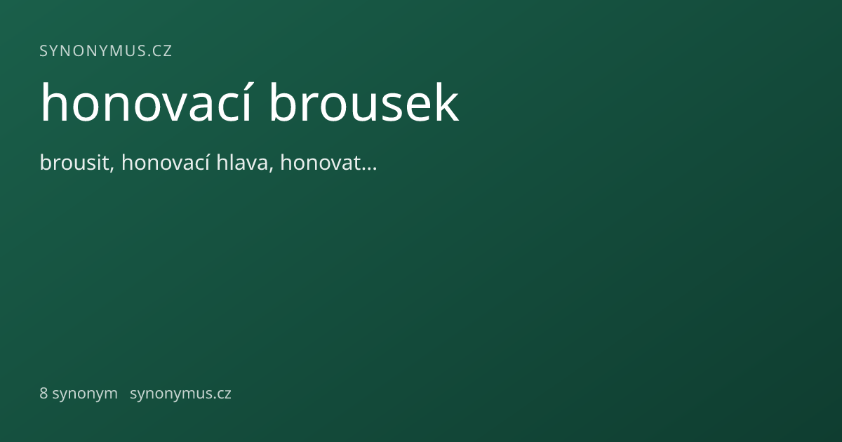 Náhled odkazu: honovací brousek