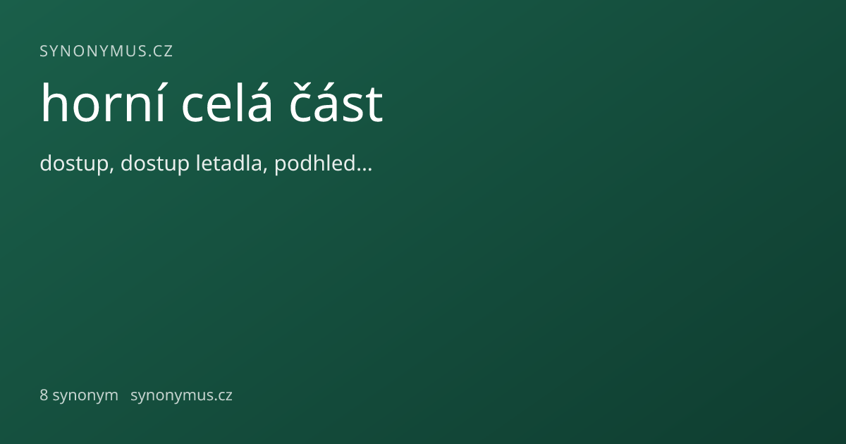 Náhled odkazu: horní celá část