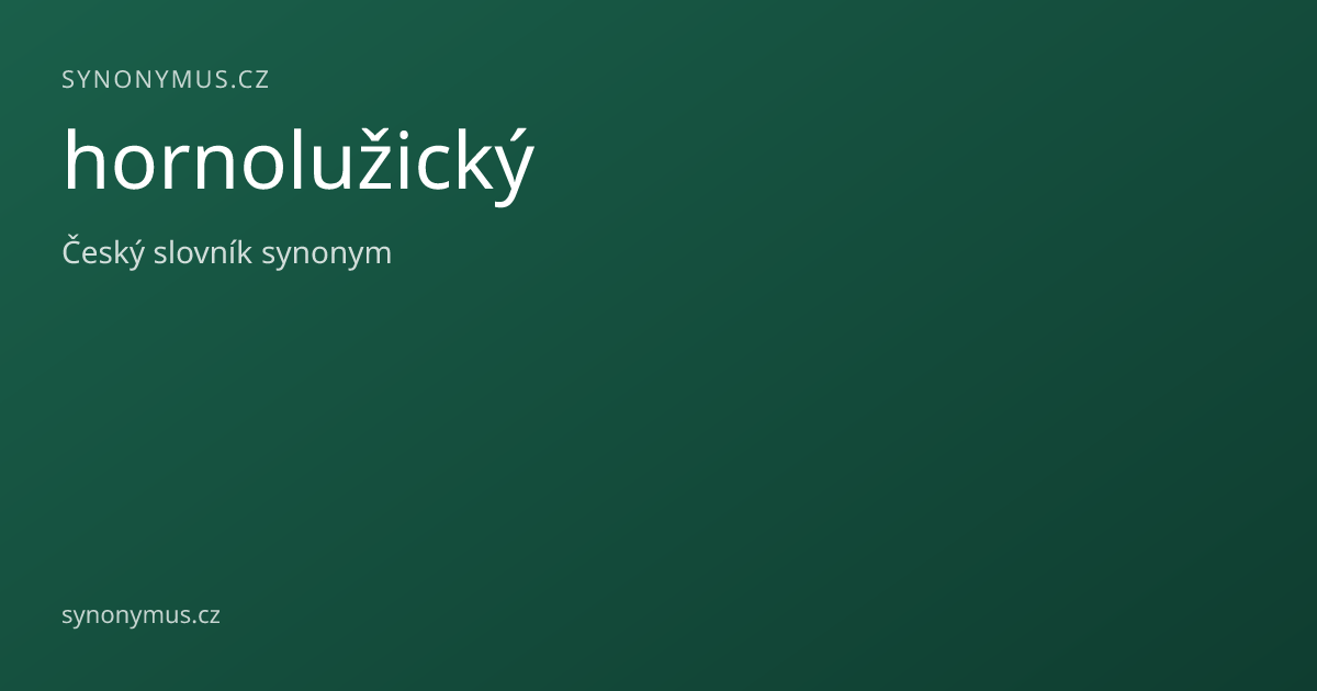 Náhled odkazu: hornolužický