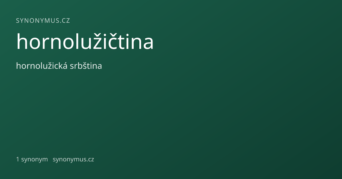 Náhled odkazu: hornolužičtina