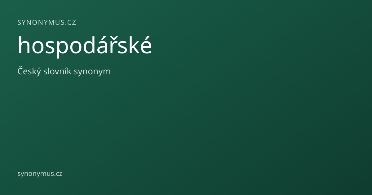 Náhled odkazu: hospodářské
