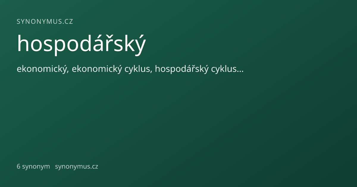Náhled odkazu: hospodářský