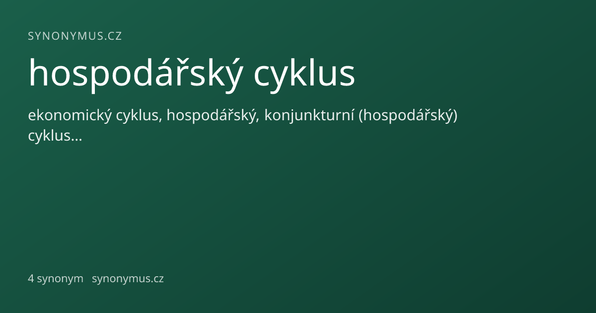 Náhled odkazu: hospodářský cyklus