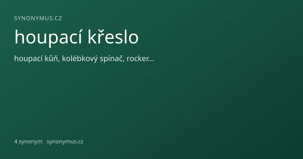 Náhled odkazu: houpací křeslo