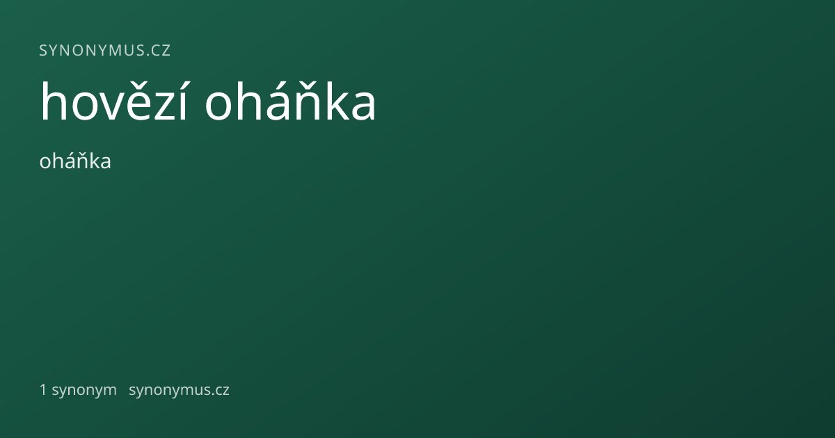 Náhled odkazu: hovězí oháňka