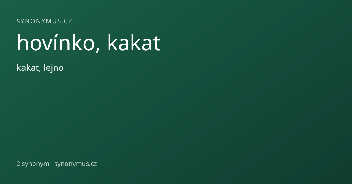 Náhled odkazu: hovínko, kakat
