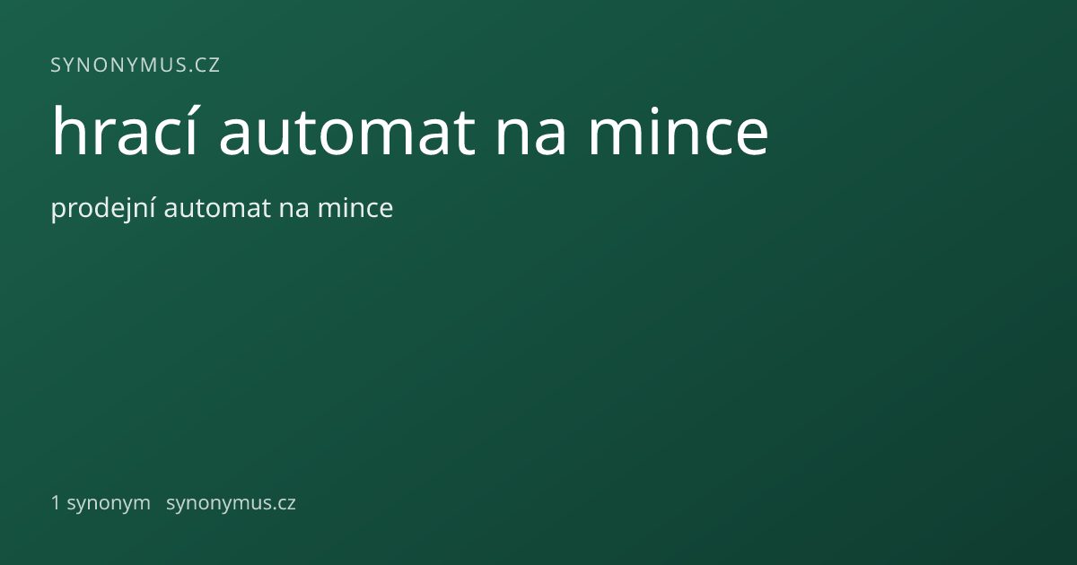 Náhled odkazu: hrací automat na mince