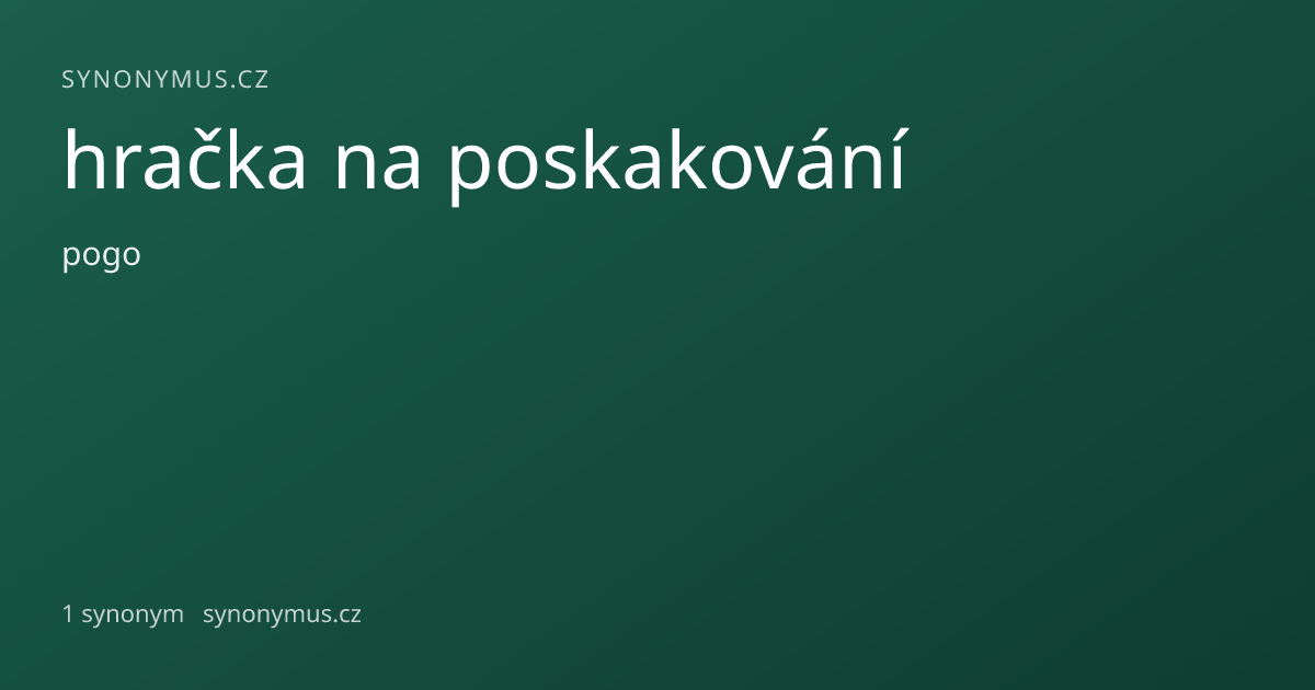 Náhled odkazu: hračka na poskakování