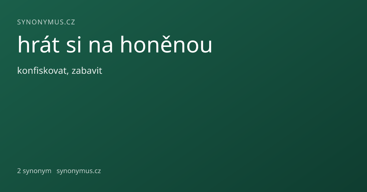 Náhled odkazu: hrát si na honěnou