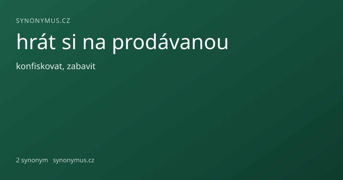 Náhled odkazu: hrát si na prodávanou