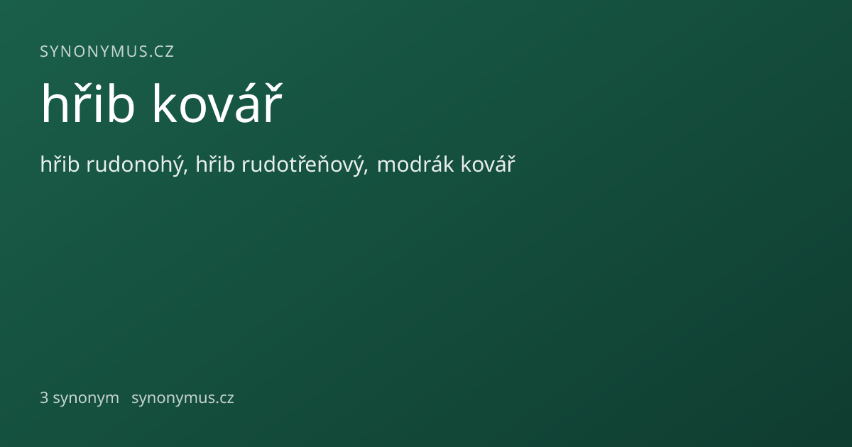 Náhled odkazu: hřib kovář