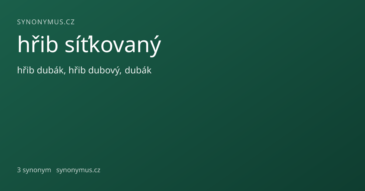 Náhled odkazu: hřib síťkovaný