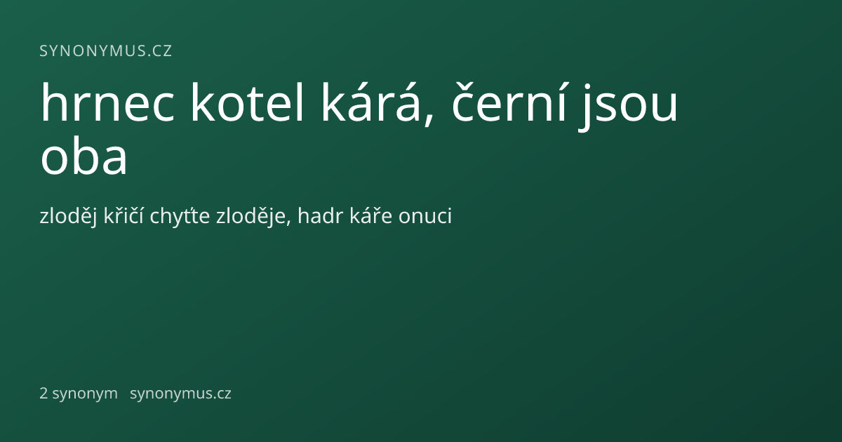 Náhled odkazu: hrnec kotel kárá, černí jsou oba