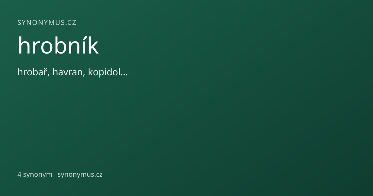 Náhled odkazu: hrobník