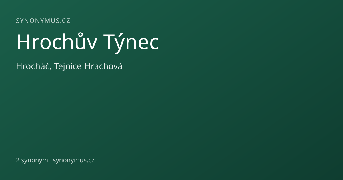 Náhled odkazu: Hrochův Týnec