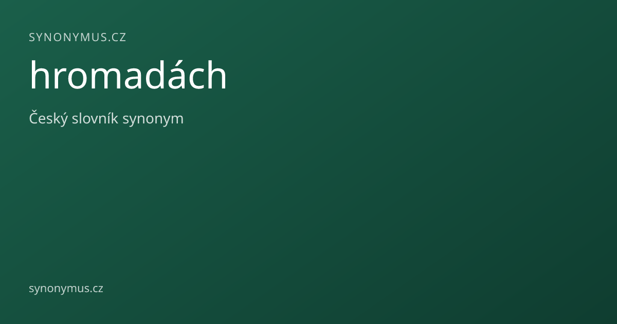 Náhled odkazu: hromadách