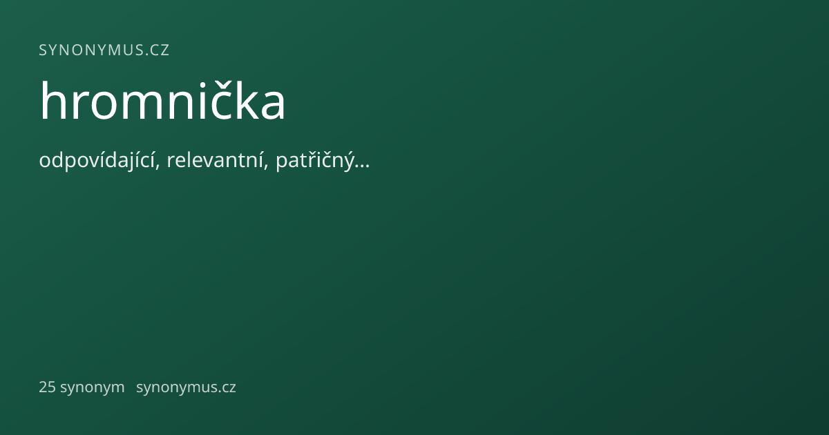 Náhled odkazu: hromnička