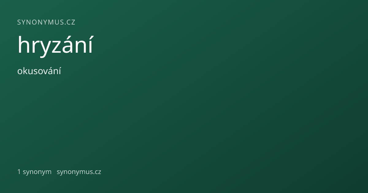 Náhled odkazu: hryzání