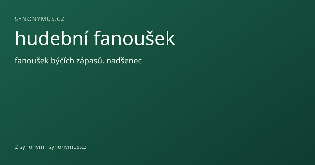 Náhled odkazu: hudební fanoušek