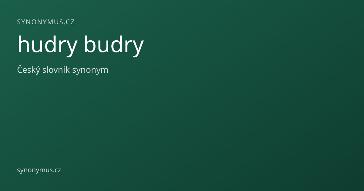 Náhled odkazu: hudry budry